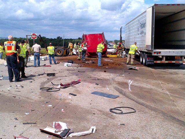 MVC on Hwy 20 at the IOCO Truck Stop 06.28.2013